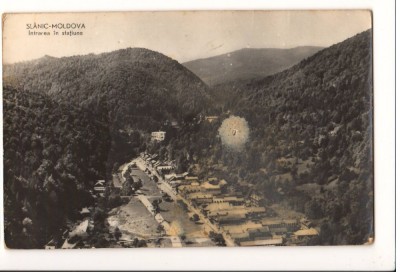 CPI B 10903 CARTE POSTALA - SLANIC MOLDOVA. INTRARE IN STATIUNE, RPR foto