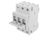 Separator cu Fuzibil D01 10A 400V 3 Poli pentru Șină DIN