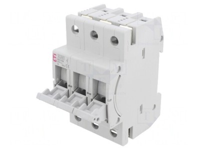 Separator cu Fuzibil D01 10A 400V 3 Poli pentru Șină DIN foto