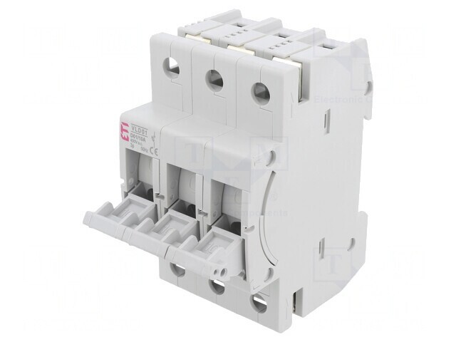 Separator cu Fuzibil D01 10A 400V 3 Poli pentru Șină DIN