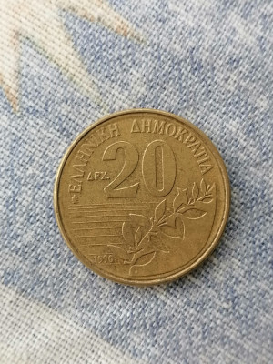 Moneda 20 DRACHME 1990.GRECIA foto