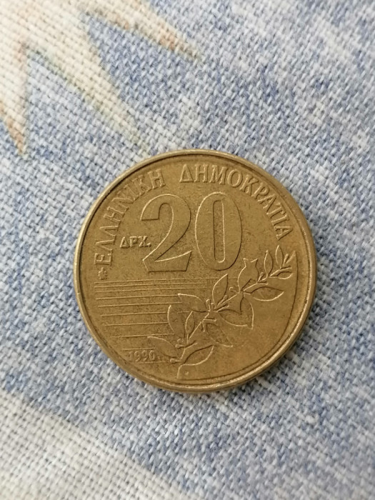 Moneda 20 DRACHME 1990.GRECIA