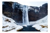 Tablou Canvas, Cascada Viselor &Icirc;nghețate ale Naturii, , Multicolor, 39 x 26 cm, CMCLASS