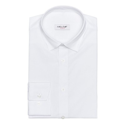Camasa barbati slim fit alba C002SF foto