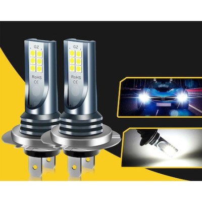 Set de 2 becuri led Xentech Light H7 12 SMD 3030 12V foto