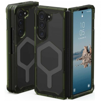 Husa MagSafe pentru Samsung Galaxy Z Fold5 F946, Urban Armor Gear, Plyo Pro, Verde Gri foto