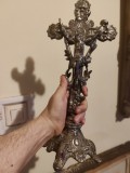 Crucifix antik argintat