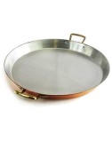 Tigaie Cupru, Manere din Bronz, &Oslash;28cm - Paella, Pizza, Clatite, Omleta