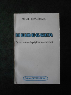 MIHAIL GRADINARU - HEIDEGGER. DRUM CATRE DEPASIREA METAFIZICII foto