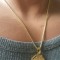 30 lei Lant +medalion INOX placat dama / femei