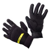Manusi moto W-TEC Binetto negre-fluo, respirabile, cu touchscreen