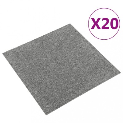 Plăci de pardoseală, 20 buc., gri, 50 x 50 cm, 5 m&amp;sup2; foto