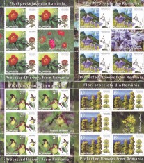 Romania 2020 - LP 2296 FLORI PROTEJATE DIN ROMANIA - MINICOLI,MNH.