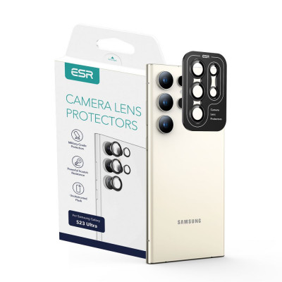 Folie de protectie camera ESR pentru Samsung Galaxy S23 Ultra Negru foto