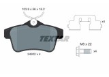 Set placute frana TEXTAR 2492204