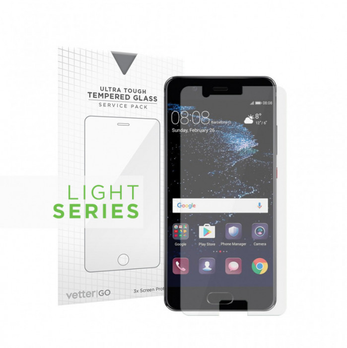 Tempered Glass Vetter GO Huawei P10 (2017) VTR-L09, 3 Pack Lite Series