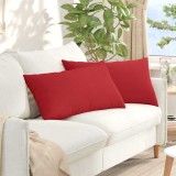 vidaXL Perne pentru canapea 2 pcs Roșu 80 x 40 cm țesătură 42013708