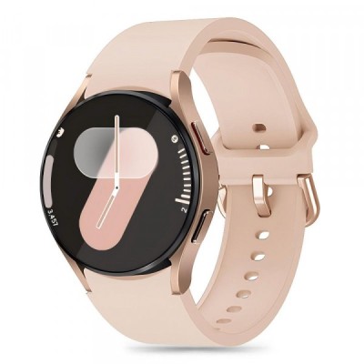 Curea Tech-Protect Silicone pentru Samsung Galaxy Watch7 / Watch FE / Watch6 / Watch5 / Watch4 Series, Bej foto