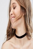 Choker Mystyle Fashion Slim Band Black - Colier elegant pentru gat - Black Delux
