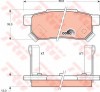 Set placute frana,frana disc ROVER 25 (RF) (1999 - 2005) TRW GDB499
