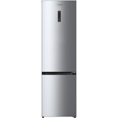 Combina frigorifica Heinner HCNF-HM377INVXC, 377 l, No Frost, Clasa C, Compresor Inverter, Display Touch, iluminare LED, Inox
