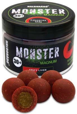 Haldorado - Boilies-uri Monster Magnum 30+, 180g, 30mm - Ficat condimentat foto