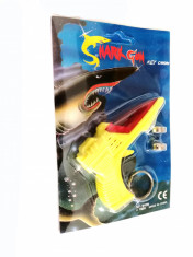 Breloc Shark Gun cu lumini si 8 sunete foto