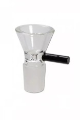 Maner colorat pentru bol de sticla Chillum priza 18,8 mm foto