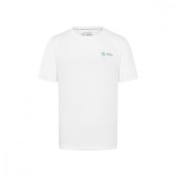 Mercedes AMG Petronas tricou de bărbați Small Logo White F1 Team 2024 - XXL, Stichd
