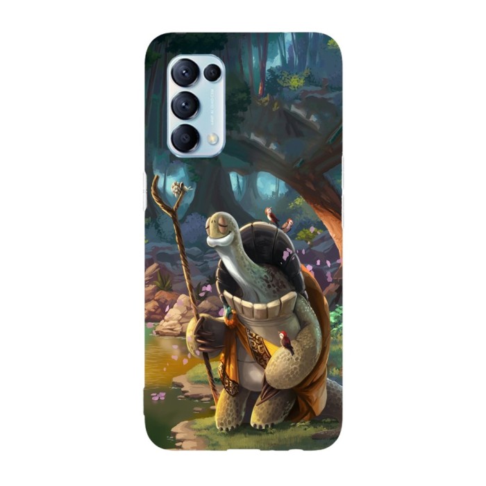 Husa compatibila cu Oppo A74 5G, Viceversa, model Grand master Oogway Kung fu panda, Silicon, TPU
