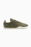 Converse sneakers din piele &icirc;ntoarsă Run Star Trainer culoarea verde, A13057C