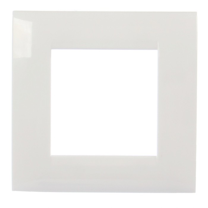 Rama Hoff, 2 module, alb, pentru priza / intrerupator
