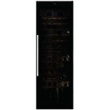 Racitor de vinuri HOOVER HWC 200 EELW/NF, 81 sticle (750 ml), clasa G, display digital, lumina led, rafturi lemn, negru