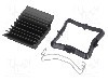 Radiator extrudat, aluminiu, 25mm x 25mm, neagra, Advanced Thermal Solutions - ATS-51250D-C1-R0