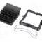 Radiator extrudat, aluminiu, 25mm x 25mm, neagra, Advanced Thermal Solutions - ATS-51250D-C1-R0