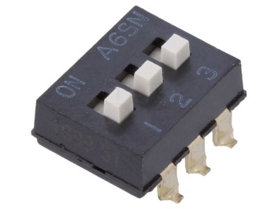 DIP-SWITCH 3 secțiuni ON-OFF 24VDC foto