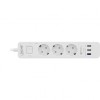 Prelungitor cu 3 x Schuko + 3 x USB-A Quick Charge 1.5m Alb, InLine IL16491