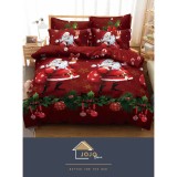 Cumpara ieftin Lenjerie de pat 1 Persoana Model de Craciun - JJJ9014
