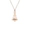 Magic Tree - Colier personalizat bradut si nume din argint 925 placat cu aur roz