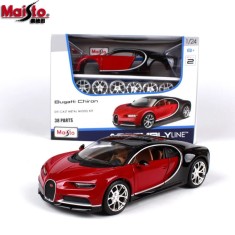 Macheta Bugatti Chiron rosu - Maisto KIT Montaj 1/24