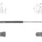 Amortizor capota spate, echilibror haion Dacia Sandero, 10.2012-, Stanga = Dreapta, Lungime, Cursa, Forta: 471 mm, 200 mm, 400 N, Hatchback