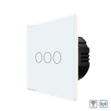 Intrerupator Triplu Wi-Fi + RF433 cu Touch din Sticla LUXION SmartElectro IntelligentHouse