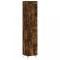 Dulap inalt, stejar fumuriu, 34,5x34x180 cm, lemn prelucrat