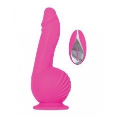Vibrator Realist Ballistic Remote Control Strong Vibrations Silicon Roz 18.5 cm