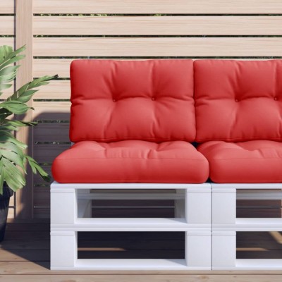 vidaXL Pernă pentru paleți, roșu, 50x40x12 cm, material textil foto