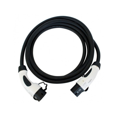 Cablu de incarcare DIOSIDA autovehicule electrice Type 2 la Type 2, negru,5 m foto