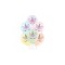 Set 6 baloane cu cap de Unicorn, colorate 30 cm