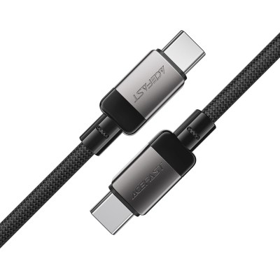 Cablu de date tip-c to tip-c, 60w, incarcare rapida, 1.2m - black foto