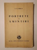 I. G. Duca - Portrete și amintiri (1932)