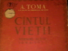 CINTUL VIETII-VERSURI ALESE-1894-1954-A. TOMA-530 PG- foto